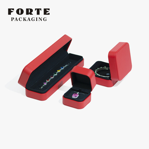 Forté Luxury Customizable Logo Ring Jewelry <b>Gift</b> Set Luxury Packaging <b>Boxes</b> for Rings - Product Image 3