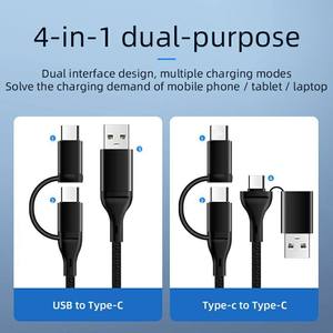 4 trong 1 <span class=keywords><strong>c</strong></span>áp 3A nhanh sạ<span class=keywords><strong>c</strong></span> <span class=keywords><strong>c</strong></span>áp USB Loại <span class=keywords><strong>C</strong></span> đa chứ<span class=keywords><strong>c</strong></span> năng <span class=keywords><strong>C</strong></span>áp - Product Image 6