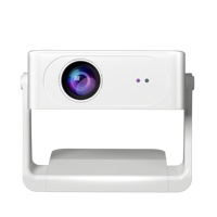 Projecteur intelligent portable Hamolb HA6 avec mise au point automatique, panoramique/inclinaison, Android 9, BT, WiFi, 4K, LED, home cinéma intelligent
