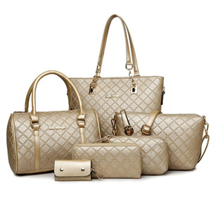 2025 Phụ Nữ Mới Của Dập Nổi Kim Cương Sáu Mảnh Mẹ Túi Xách Thời Trang Polyester Lót Vai Đeo Túi Cho Mùa Đông Và Mùa Thu - Product Image 4