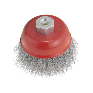 วัสดุขัดถู, แปรงลวด, แปรงถ้วย FERVI พร้อมลวดแบบหยัก - Product Image 1