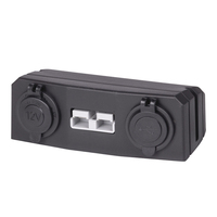 Prise 12V Chargeur USB Prises allume-cigare Montage en surface Support avec prise 50A Connecteur de batterie