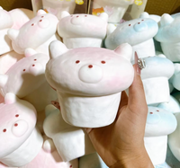 Hachimi PU Cup Bear Squishy à rebond lent, ultra-doux, jouet anti-stress à presser, jouet de simulation, unisexe, à partir de 14 ans