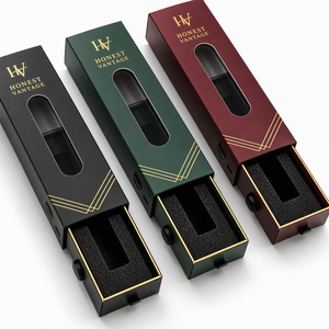 Boîte d'emballage vide pour cartouche HV 0,5 ml 1 ml, tiroir coulissant jetable à l'épreuve des enfants avec matériaux recyclés et doublure en éponge - Product Image 2