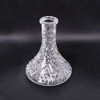 OEM personnalisable de haute qualité durable narguilé accessoires verre clair diamant fond épais huka narguilés dubai shisha bouteille
