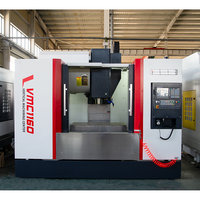 Centro de Mecanizado Vertical CNC de 5 Ejes VMC1160, Control GSK, Husillo BT40, Fresadora de Metal de Alta Resistencia