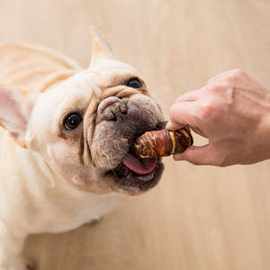 Snacks para perros OEM, mascarillas protectoras para los dientes, sin granos, de pollo a granel, Doughnuts de <span class=keywords><strong>Rawhide</strong></span>, para perros - Product Image 2