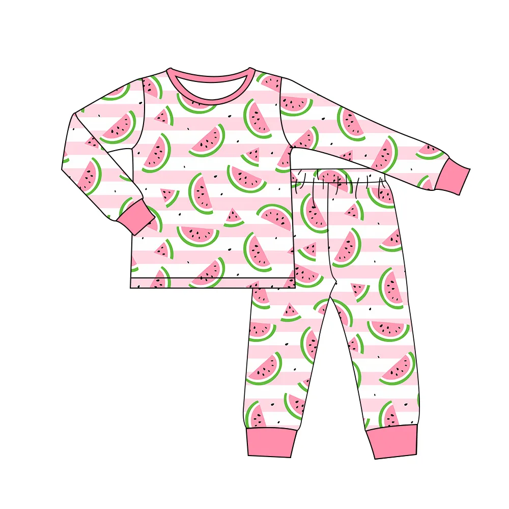 Wholesale Customized bamboo cotton children wear kids breathable pajamas homewear sleepwear for baby kids suit