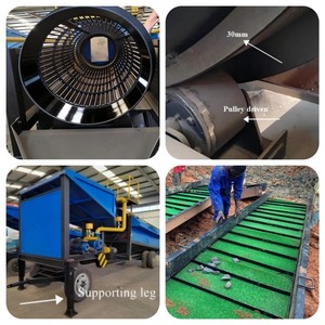 Trommel de séparation gravitaire River Gold 30-50t/h avec système de circulation d'eau pour l'extraction d'or alluvionnaire en Afrique - Product Image 2