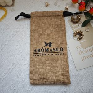 Bolsa de Yute Natural con Cordón, para Granos de Café, Maíz, etc., con Logotipo Personalizado Impreso, Bolsa de Yute Resistente - Product Image 5