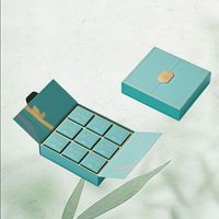 Boîte cadeau rectangulaire en carton à double porte, finition mate personnalisée, petite série, haut de gamme, pour faux cils de thé blanc, avec logo personnalisé