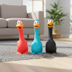 Brinquedo para Cães de Látex Ecológico de Alta Qualidade, Durável e Divertido, Resistente a Mordidas, Galinha Gritante, Brinquedo Squeaky para Animais de Estimação - Product Image 1
