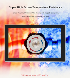 하이 퀄리티 24V 15.6 인치 TFT LCD IP65 산업용 터치 스크린 J1900 팬리스 올인원 패널 PC 4GB RAM 듀얼 LAN RS232 리눅스 - Product Image 4