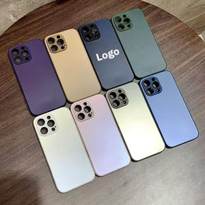 เคสโทรศัพท์มือถือรุ่นใหม่ AG Original สีเดิม สำหรับ <span class=keywords><strong>iPhone</strong></span> 16 15 14 <span class=keywords><strong>Plus</strong></span> 13 12 11 Pro Max พร้อมฟิล์มกันรอยเลนส์ เคสนาโนพีซีสีทรายอ่อน - Product Image 1