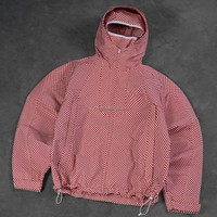 Blouson Homme Imperméable et Coupe-Vent en Softshell à Imprimé Carreaux avec Fermeture Éclair Intégrale, Taille Plus, pour Randonnée, Modèle OEM Balaclava