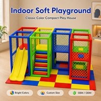 Aire de jeux intérieure pour enfants, château gonflable, maison de jeu portable, kit de zone de jeux à deux niveaux pour enfants, équipement de jeu avec ensemble personnalisé