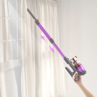 Brotec Télescopique Tube Cleaner Tapis Plancher Led Lumière Cyclone Aspirateur Propre Poussière 20kPa 380W Aspirateur