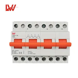 SF 4P 1-0-2 80A 100A 125A 400V Din Rail Mount 3-Phasen-Umschalter Preis elektrischer Umschalter