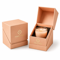 Boîte cadeau à rabat haut de gamme personnalisée, adaptée aux bougies parfumées, aux parfums, aux emballages de bijoux, avec doublure en éponge