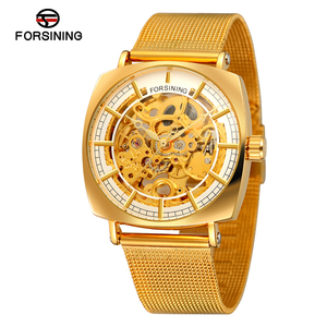 FORSINING Dernières montres automatiques squelette pour hommes, résistantes à l'eau 3ATM, vente en gros Chine - Product Image 4