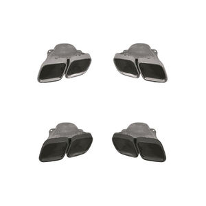 Pièces automobiles, kits de carrosserie, pare-chocs arrière, tuyau d'échappement pour <span class=keywords><strong>Mercedes</strong></span> Benz <span class=keywords><strong>Classe</strong></span> <span class=keywords><strong>S</strong></span> W223, mise à niveau vers S63 2021+, argent/noir brillant - Product Image 1