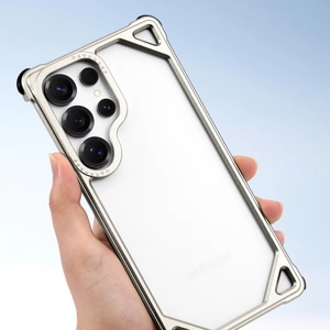 เคสโทรศัพท์กันกระแทกขอบอะลูมิเนียมคุณภาพสูงสำหรับ <span class=keywords><strong>Samsung</strong></span> S26 S25 Ultra พร้อมฝาครอบซิลิโคนนุ่มป้องกันมุมทั้งสี่ - Product Image 4