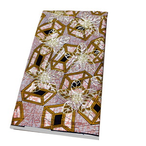 Prezzo di vendita caldo fashion design dorato africano grand wax tessuto stampato <span class=keywords><strong>100</strong></span>% cotone paillettes tessuti di cera 6 yarde per le donne vestito clo - Product Image 3