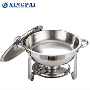 Calentador de Alimentos de Acero Inoxidable XINGPAI, Precio de Fábrica, 4.5L, Plateado, Diseño Redondo de Lujo, para Catering - Product Image 3