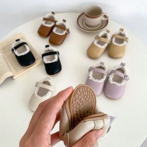 Scarpe Invernali Calde e Morbide <span class=keywords><strong>per</strong></span> Neonati, Antiscivolo e Resistenti all'Usura, Monocolore <span class=keywords><strong>per</strong></span> Bambine - Product Image 3