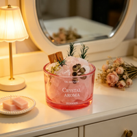 Diffuseur d'arômes en cristal d'améthyste LARISSA en gros, coupelle en verre borosilicate avec copeaux d'améthyste naturelle, diffusion lente de parfum, décoration d'intérieur