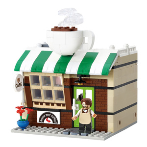 Cafetería Urbana TOWN STREET CAFE, Bloques de Construcción de Cafetería Casual, Escena de Tienda de Ocio, Juguete de Ensamblaje DIY para Niños - Product Image 4