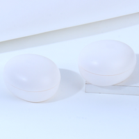 Pot de crème pour le visage, les mains et les yeux en PP de forme ovale au design unique, 80g, couleur personnalisée, soin de la peau, cosmétique