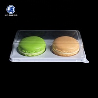 Boîte en plastique alimentaire transparente personnalisée Macaron Pâtisserie Dessert Mochi Conteneur d'emballage de gâteau