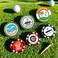 Servicio de Diseño Gratuito, Fichas de Póker de Golf Personalizadas, Diseño de Plantilla Personalizada, Fichas de Póker de Golf para Entretenimiento