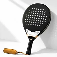Raqueta de Pádel de Fibra de Carbono 18K con Diamantes, Ligera y Duradera para Entrenamiento, Venta Caliente, Fabricación China OEM