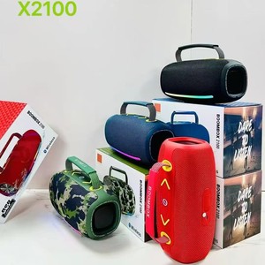 ลำโพงพกพา Box2100 กำลังขับสูง เสียงเบสหนักแน่น ลำโพงบูมบ็อกซ์สำหรับงานปาร์ตี้กลางแจ้ง วิทยุ FM ช่องเสียบ USB ขายส่ง - Product Image 1