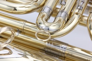 <span class=keywords><strong>Tuba</strong></span> de qualité en Si bémol, 3 clés rotatives, diamètre du corps 18 mm, diamètre de la cloche 401,5 mm, instrument en laiton OEM - Product Image 5