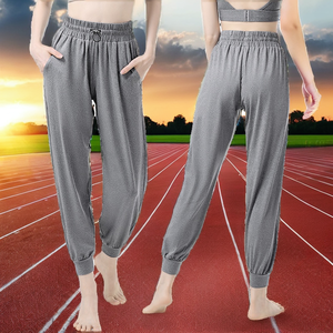 Professional Sports Lightweight Breathable Quick Dry Waterproof 100% Polyester Pleated Front Men's <b>Summer</b> Running Fitness <b>Pants</b> - Product Image 2