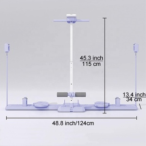 Appareil de fitness électrique pliable pour ski, sans accoudoirs, avec fixation pour les jambes, construction en acier, pour l'exercice des muscles des cuisses et du plancher pelvien, avec affichage LED du temps - Product Image 2