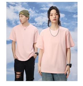 230gsm cotone 100% bianco bianco oversize Plus Size t-shirt set di alta qualità o collo Unisex Logo personalizzato t-shirt da uomo - Product Image 4