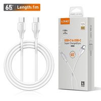 Harga Grosir Ldnio Lc121c Kabel Usb Type C 65W Pengisian Cepat Usb-c Kabel Data Ponsel Pengisian Daya Cepat