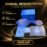 Appareil respiratoire manuel jetable en PVC, type Ambu, classe II, pour adulte, enfant, nourrisson, certifié CE, Compower