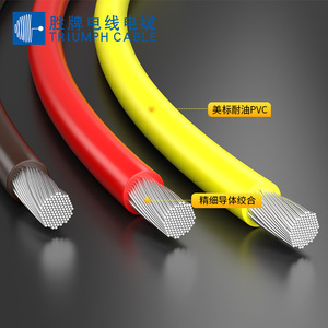 Valvoline Ul1283 Single Core Electronic <b>Wire</b> 8 6 4 2awg Stranded Pvc Insulated Flame Retardant 600v Equipment Connection Cable - Product Image 3