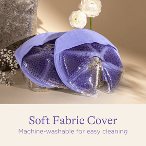 DB แพ็คเจลเต้านมบำบัด2แพ็คใช้ซ้ำได้ร้อนและเย็นพร้อมผ้าคลุมนุ่มสำหรับปั๊มนมแม่และบรรเทาอาการผ่อนคลาย - Product Image 2