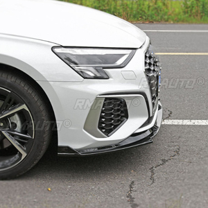 สำหรับ Audi S3 / A3 S-Line 8Y Sportback 2021 2022 2023 ชุดแต่งกันชนหน้า สปลิตเตอร์ ครีบข้าง ชุดแต่งตัวถัง แผ่นกันกระแทก - Product Image 5