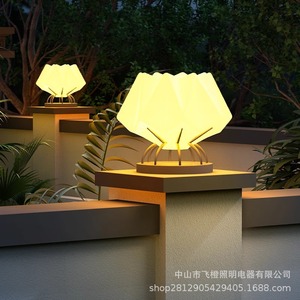Modern Minimalist Solar LED Pillar <b>Light</b> Waterproof Outdoor <b>Garden</b> Courtyard Villa <b>Fence</b> Lamp - Product Image 4