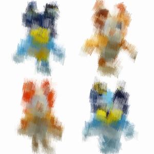 Peluche en forme de <span class=keywords><strong>chien</strong></span> bleu de dessin animé en gros, jouet en peluche pour enfants, cadeau, porte-clés en peluche - Product Image 5