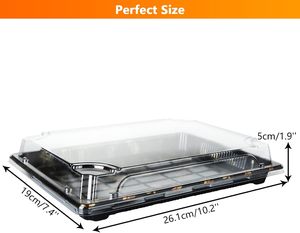 Couvercles pour boîtes à sushi et contenants en plastique PET de haute qualité, jetables, de qualité alimentaire, imprimés par estampage, pour gâteaux - Product Image 4