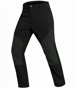 Pantalon de randonnée tactique pour homme, softshell extensible, imperméable, léger, séchage rapide, col roulé, pour la randonnée et le camping en plein air - Product Image 1