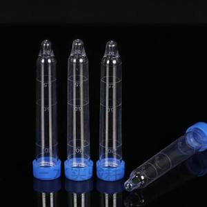 Tube à essai jetable pour sédiments urinaires 12 ml en plastique avec bouchon bleu pour tests médicaux - Product Image 4